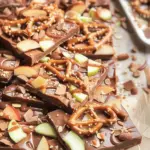 Caramel Apple Bark With Pretzels