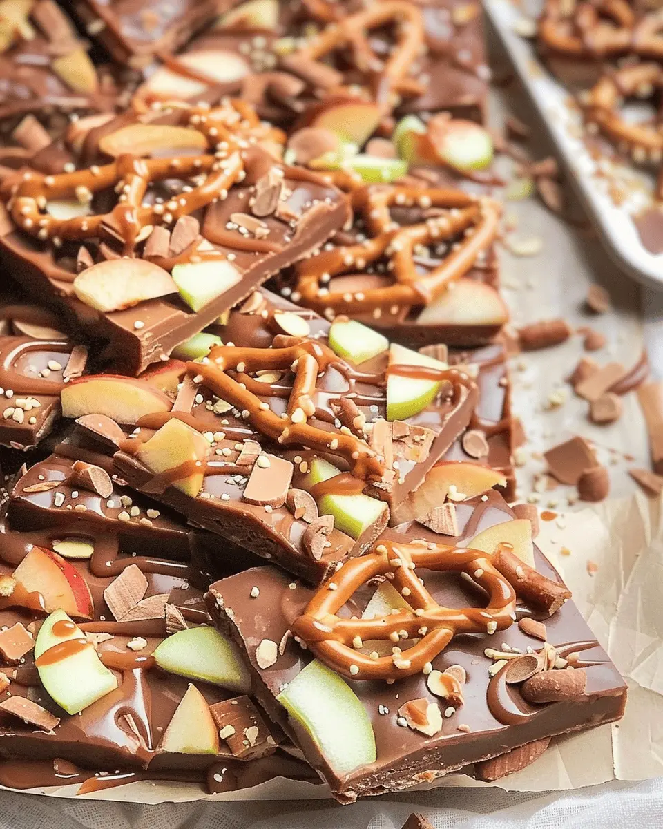 Caramel Apple Bark With Pretzels: The Best Sweet Treat Recipe