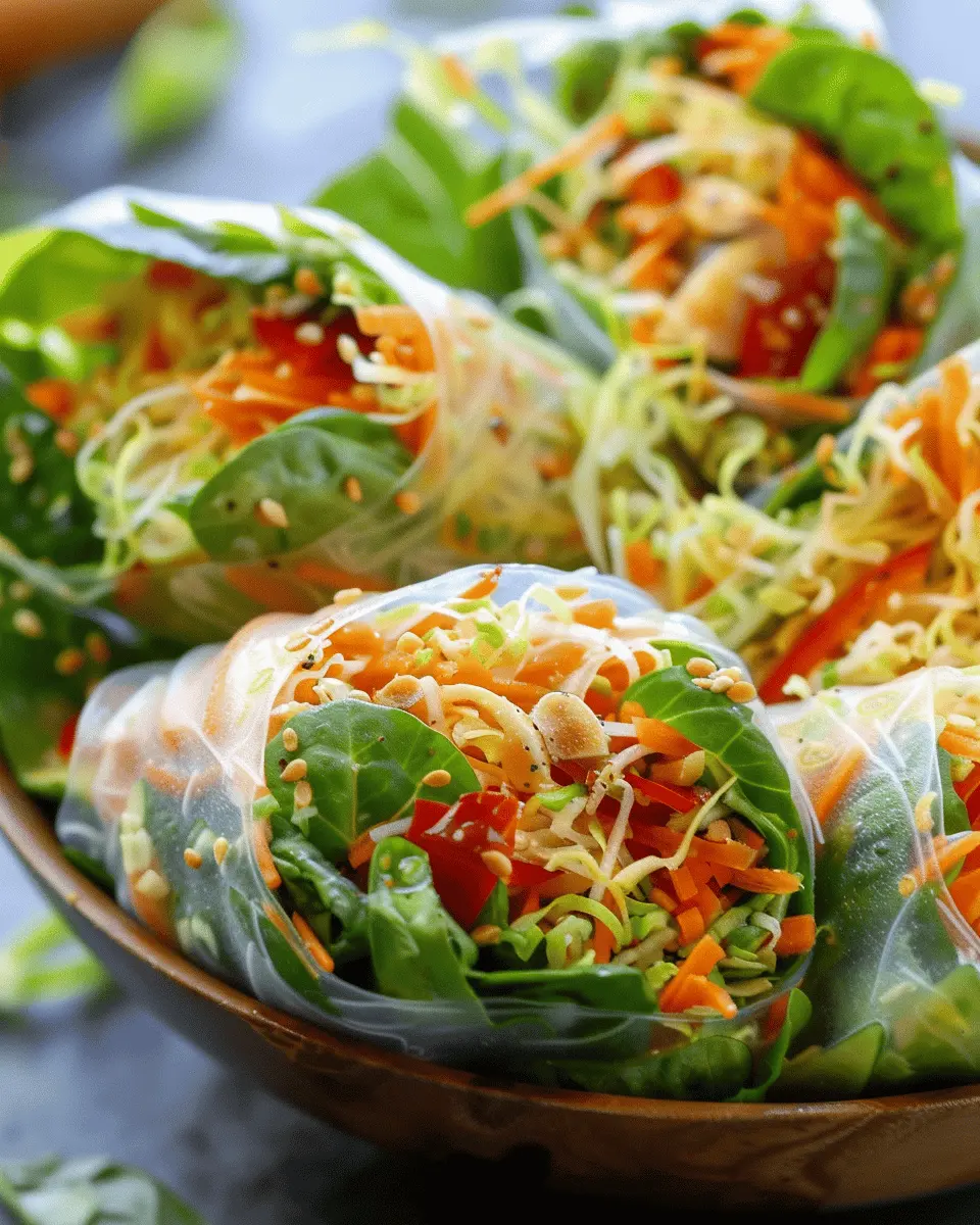 Spring Roll Salad with Spicy Ginger Dressing: The Easy Ultimate Recipe