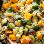Brussels Sprouts and Butternut Squash Pasta