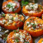 Roasted Sweet Potato Rounds with Honey & Feta
