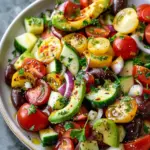 Zesty Mediterranean Avocado Salad