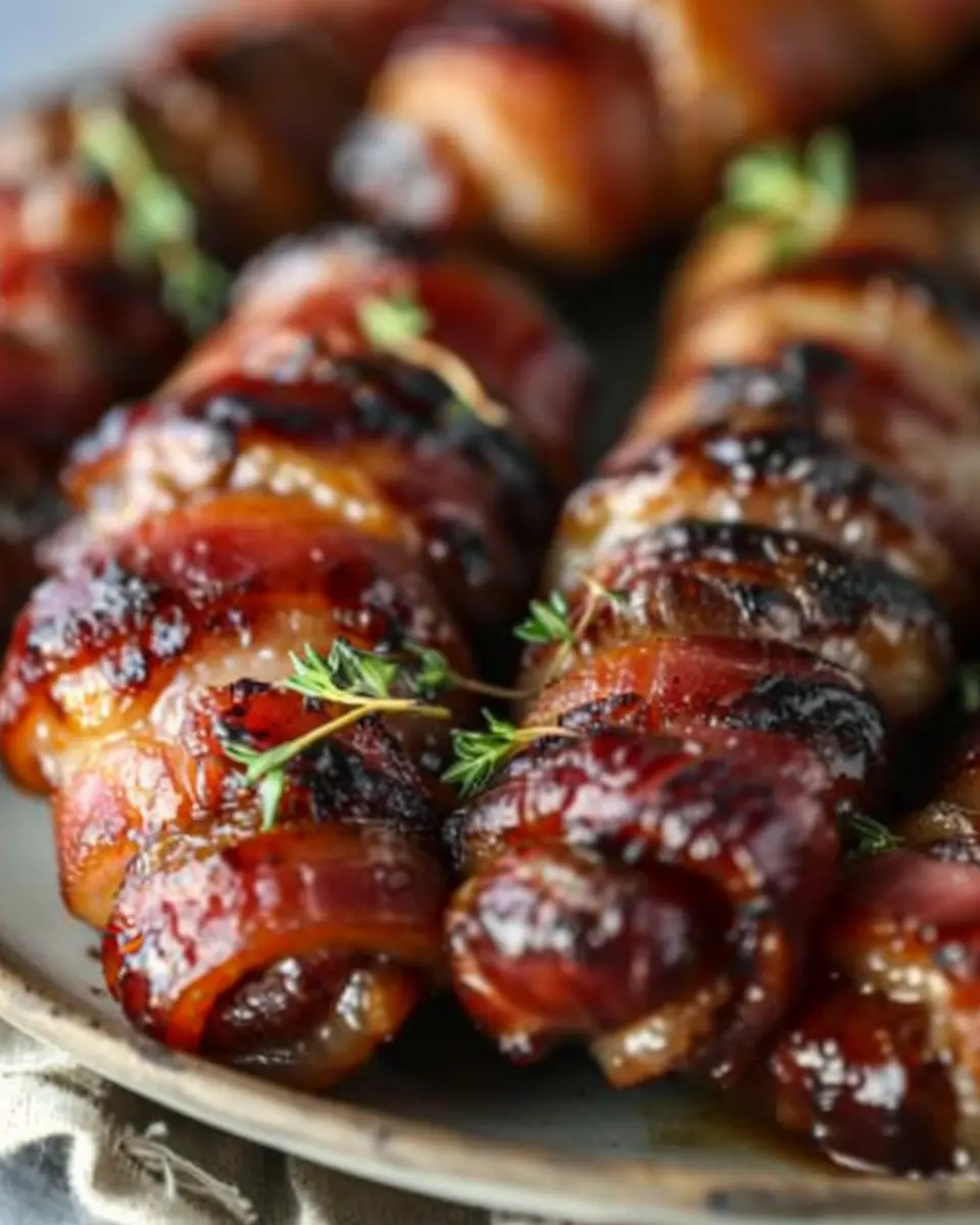 Irresistibly Sticky Pigs in Blankets: The Best Turkey Bacon Treat