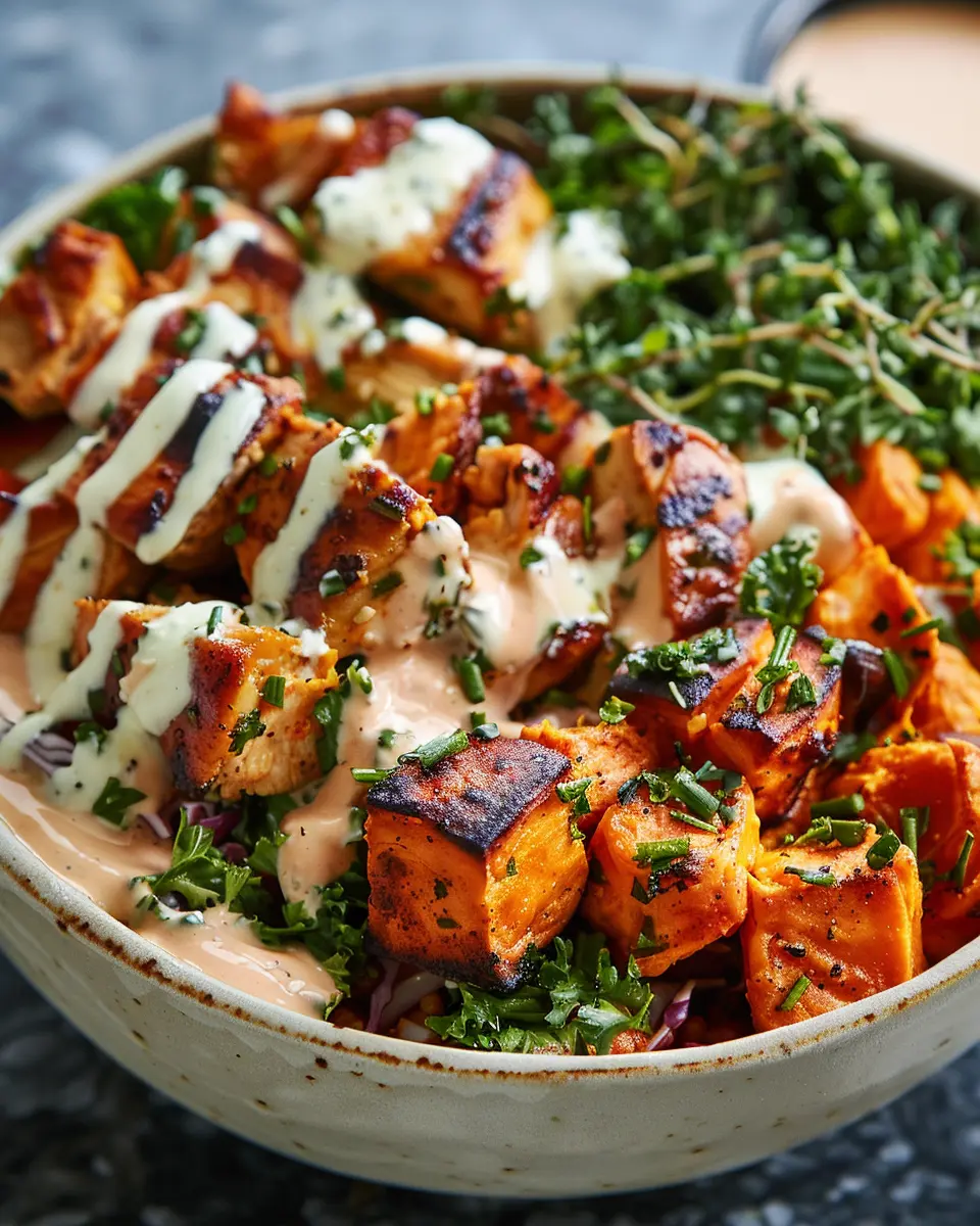 Healthy Chicken &amp; Sweet Potato Bowls: Easy &amp; Delicious Weeknight Meal