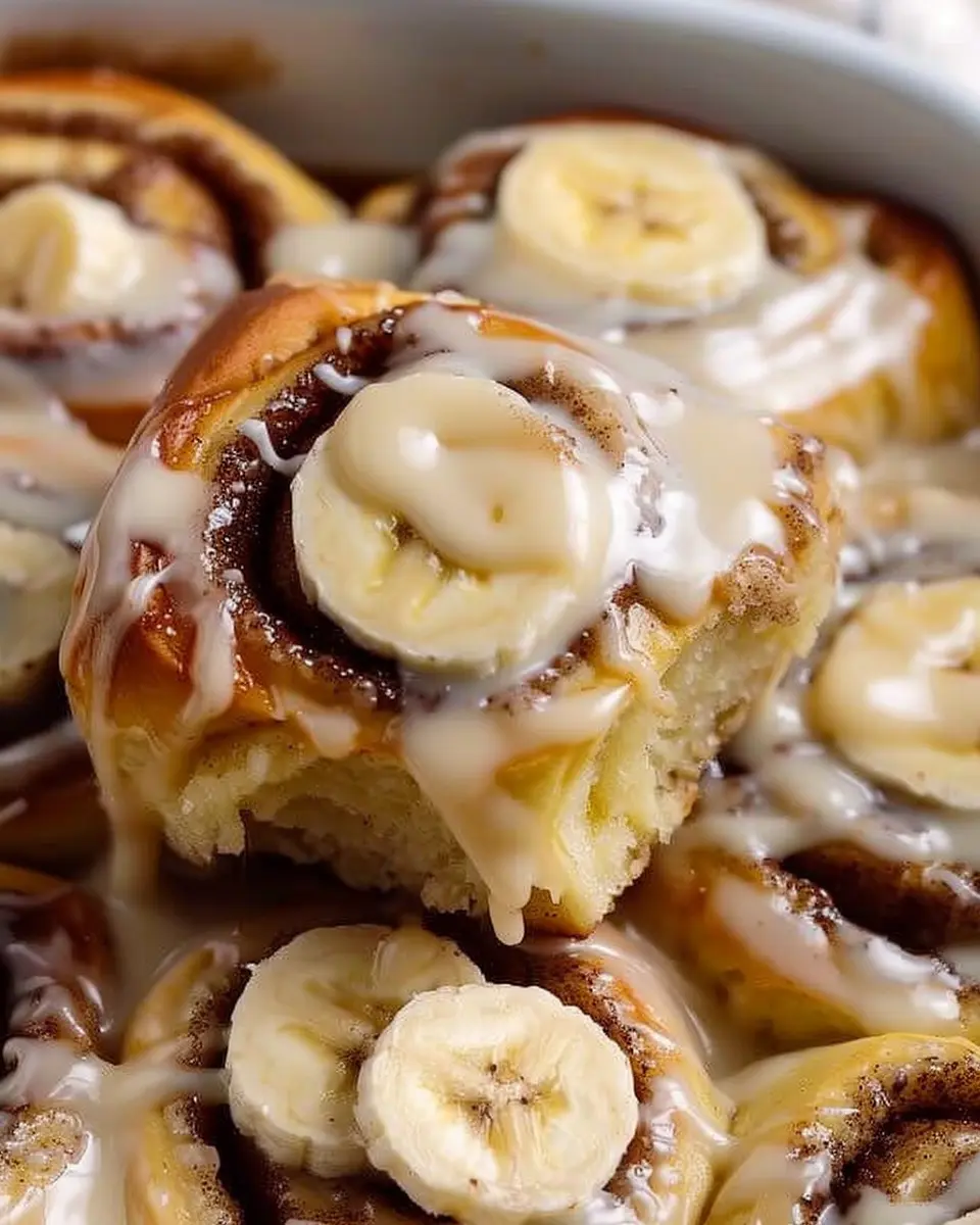 Banana Cinnamon Rolls with Turkey Bacon for an Indulgent Treat
