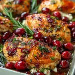 Honey Cranberry Chicken Bake with Ricotta Cheese – Easy, Flavor-Packed Dinner in 40 Minutes!
