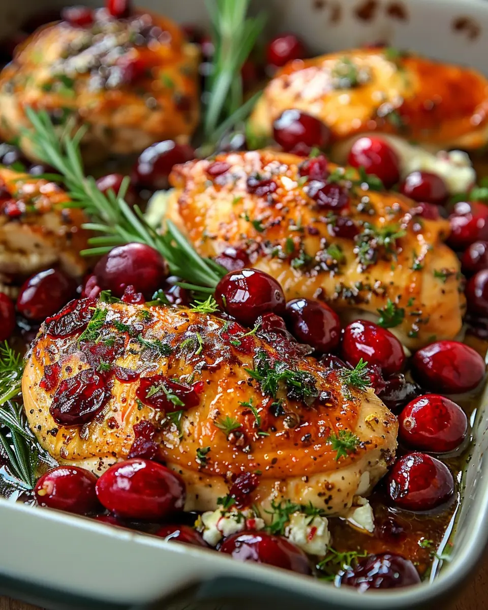Honey Cranberry Chicken Bake: Easy 40-Minute Flavor-Packed Delight