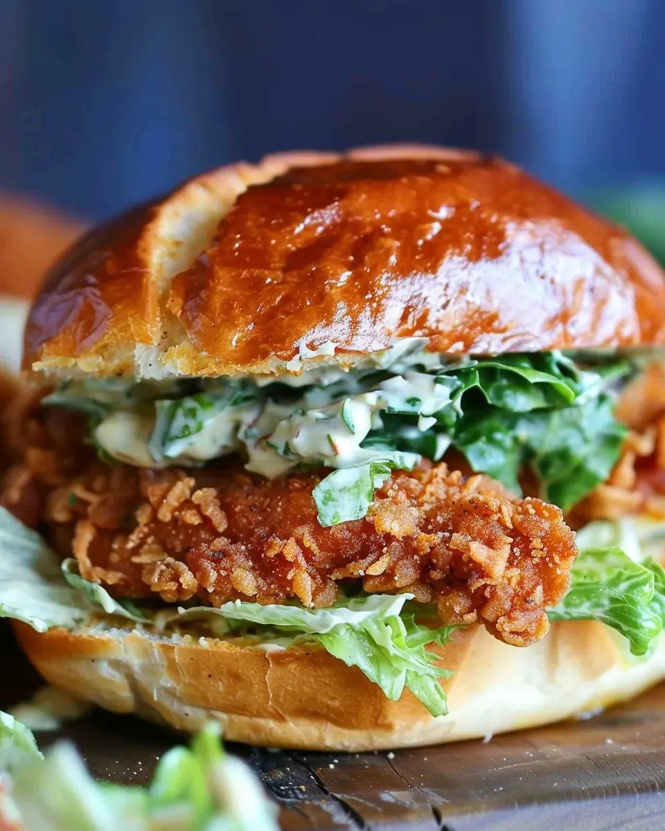 Crispy Chicken Caesar Sandwich with Turkey Bacon: A Delicious Twist