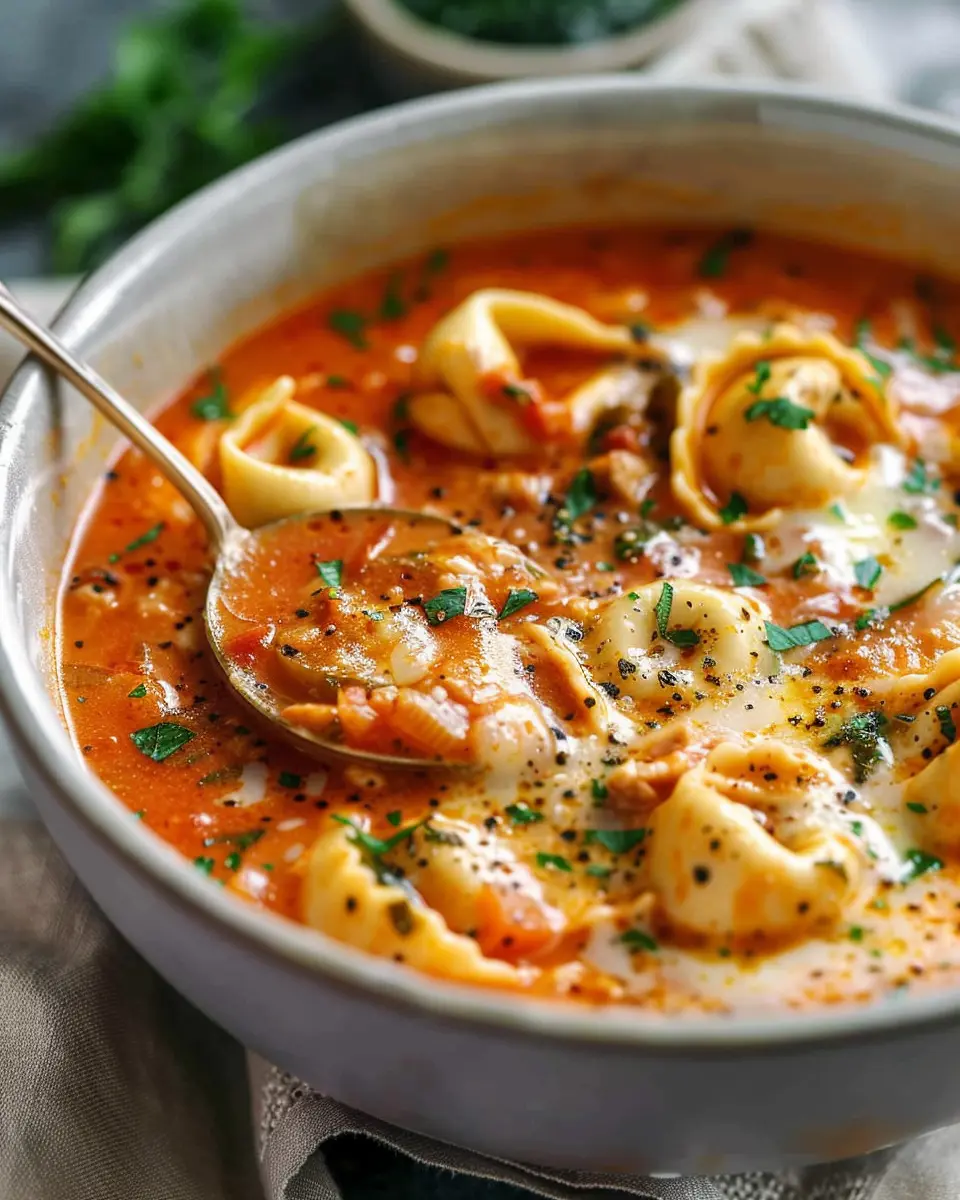 Cheesy Tomato Tortellini Soup: A Comforting Family Favorite