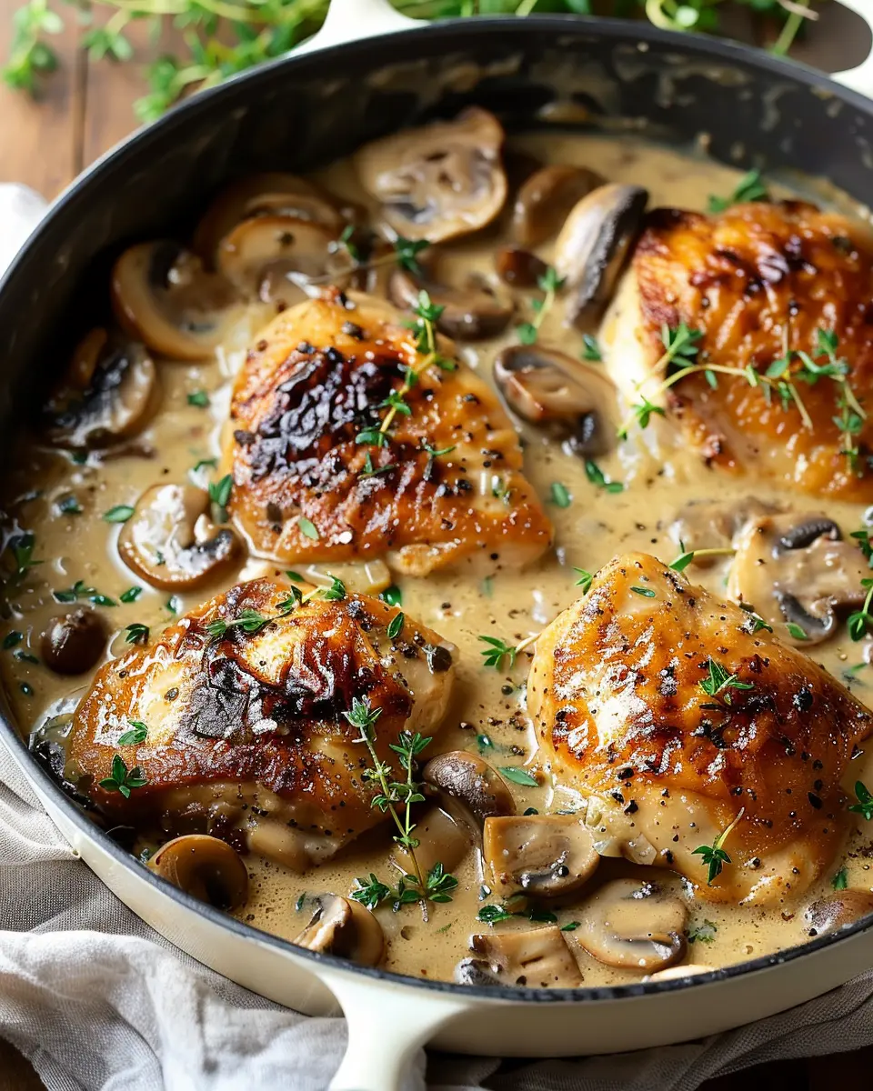 Creamy Mushroom Chicken: A Cozy One-Pan Delight for Everyone