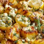 Baked Feta Potatoes with Lemon