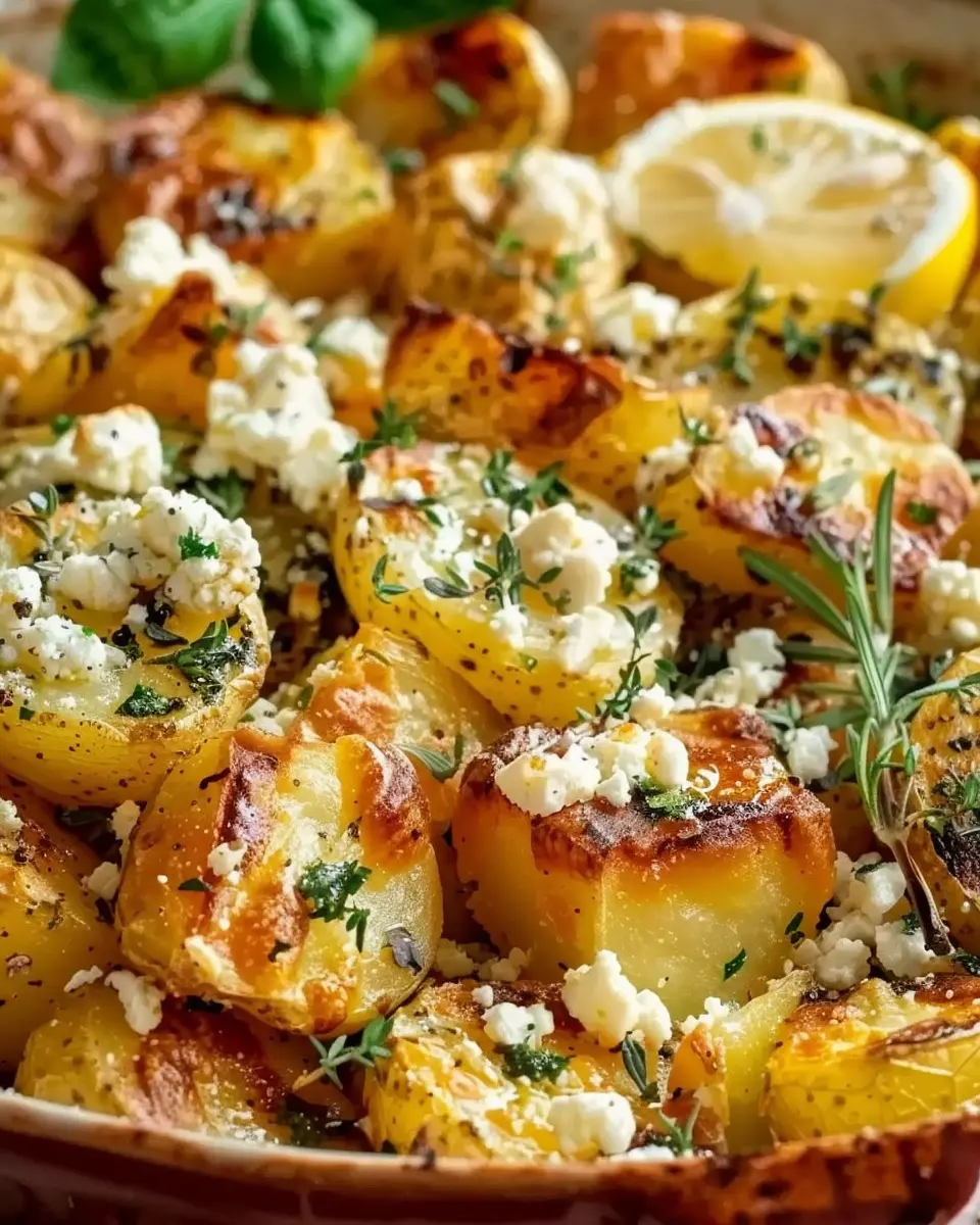Baked Feta Potatoes with Lemon: Easy Comfort Food Delight