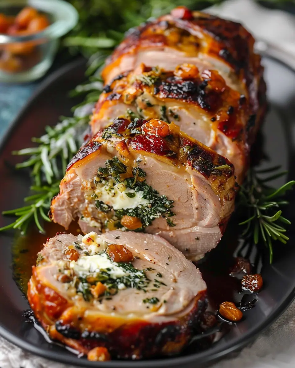 Apricot Boursin Stuffed Pork Loin: Juicy and Delicious Family Favorite