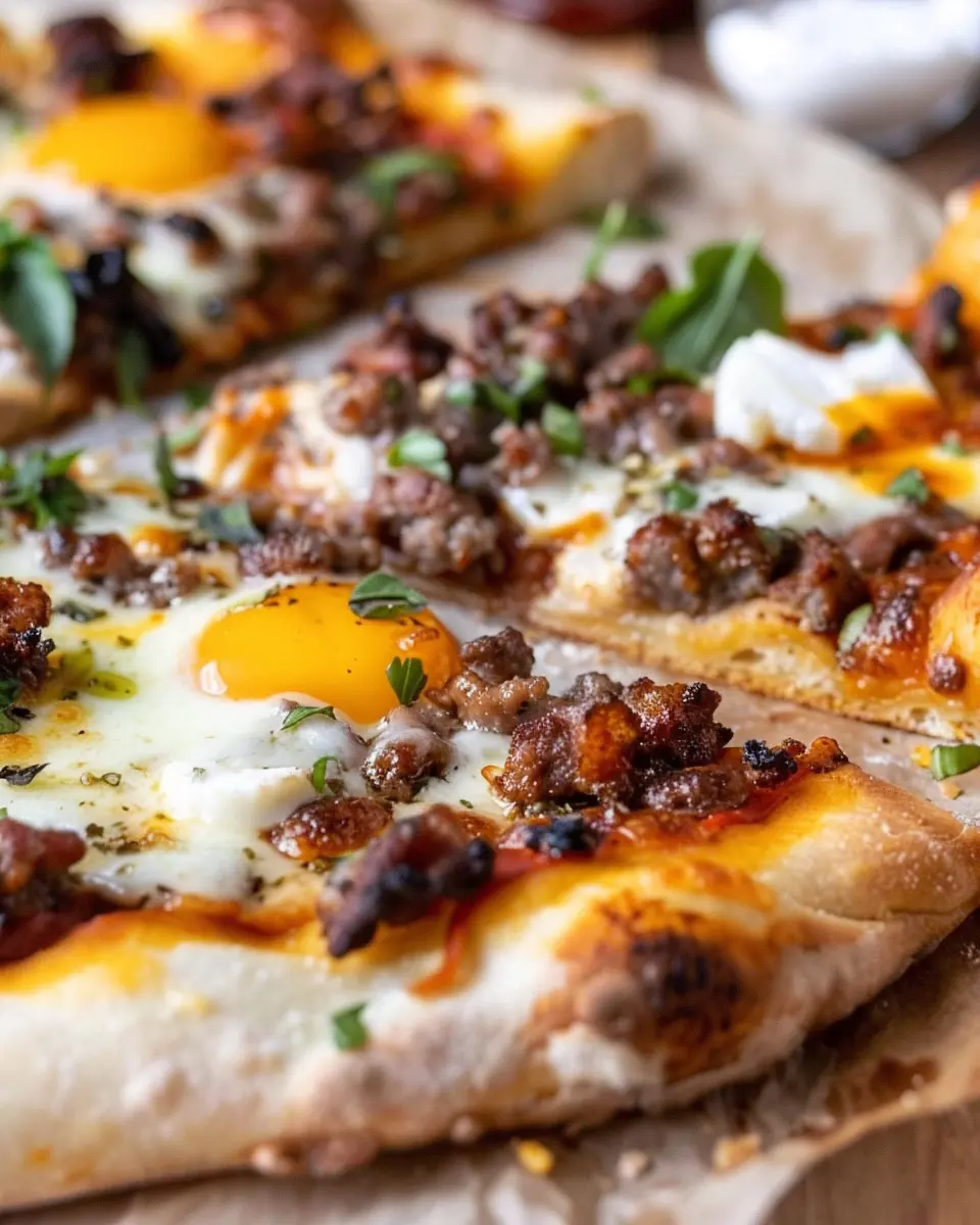 Sausage Breakfast Pizza: Easy Recipe with Turkey Bacon Twist