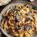 Caramelized Leek and Mushroom Gruyere Pasta