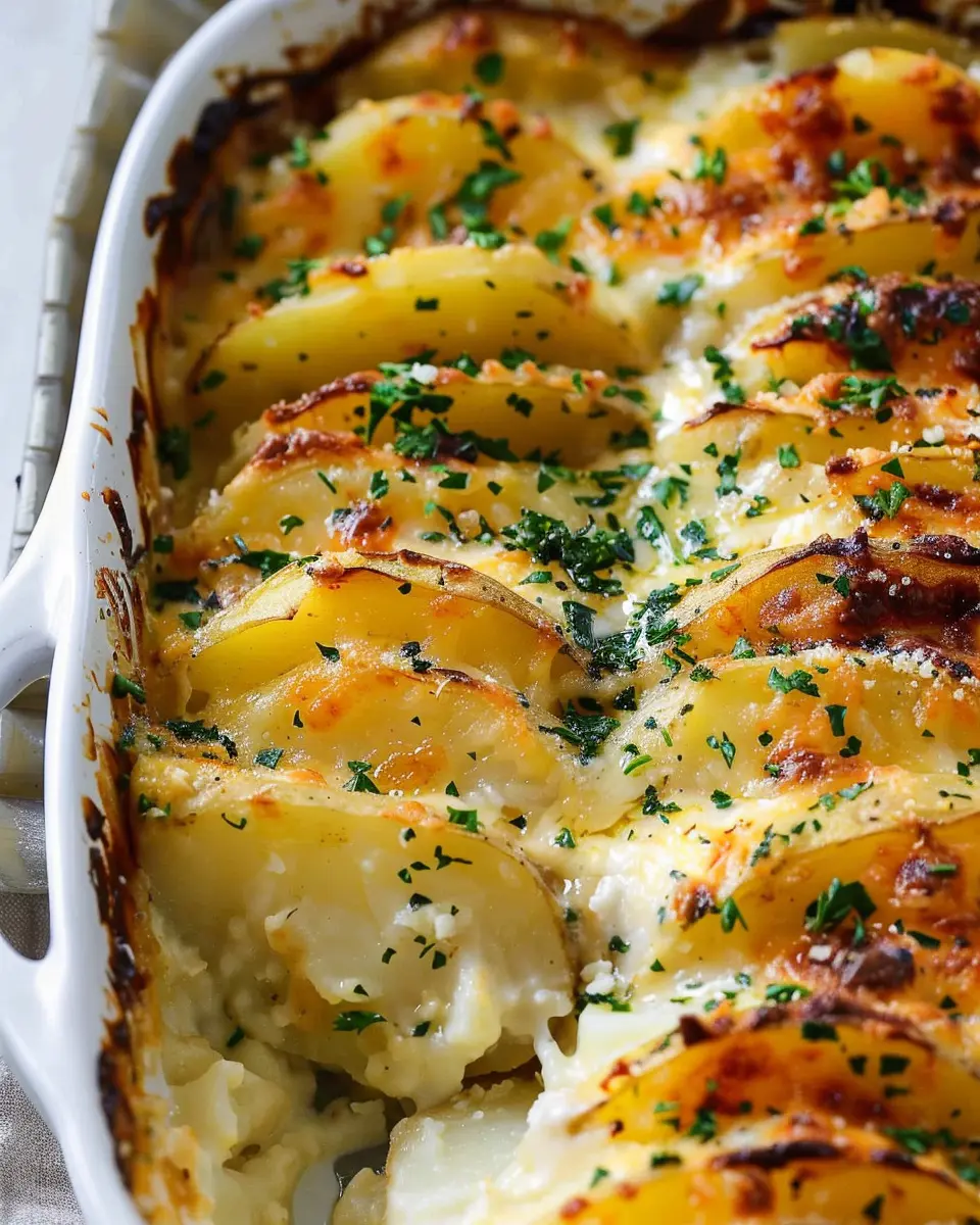 Cheesy Scalloped Potatoes with Turkey Bacon: Indulgent Comfort Food