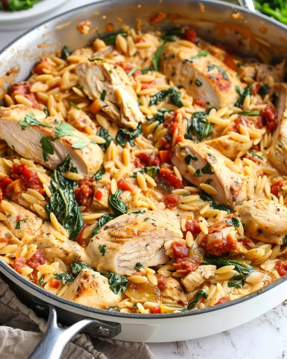 Creamy Tuscan Chicken Orzo: Easy and Delicious Weeknight Meal