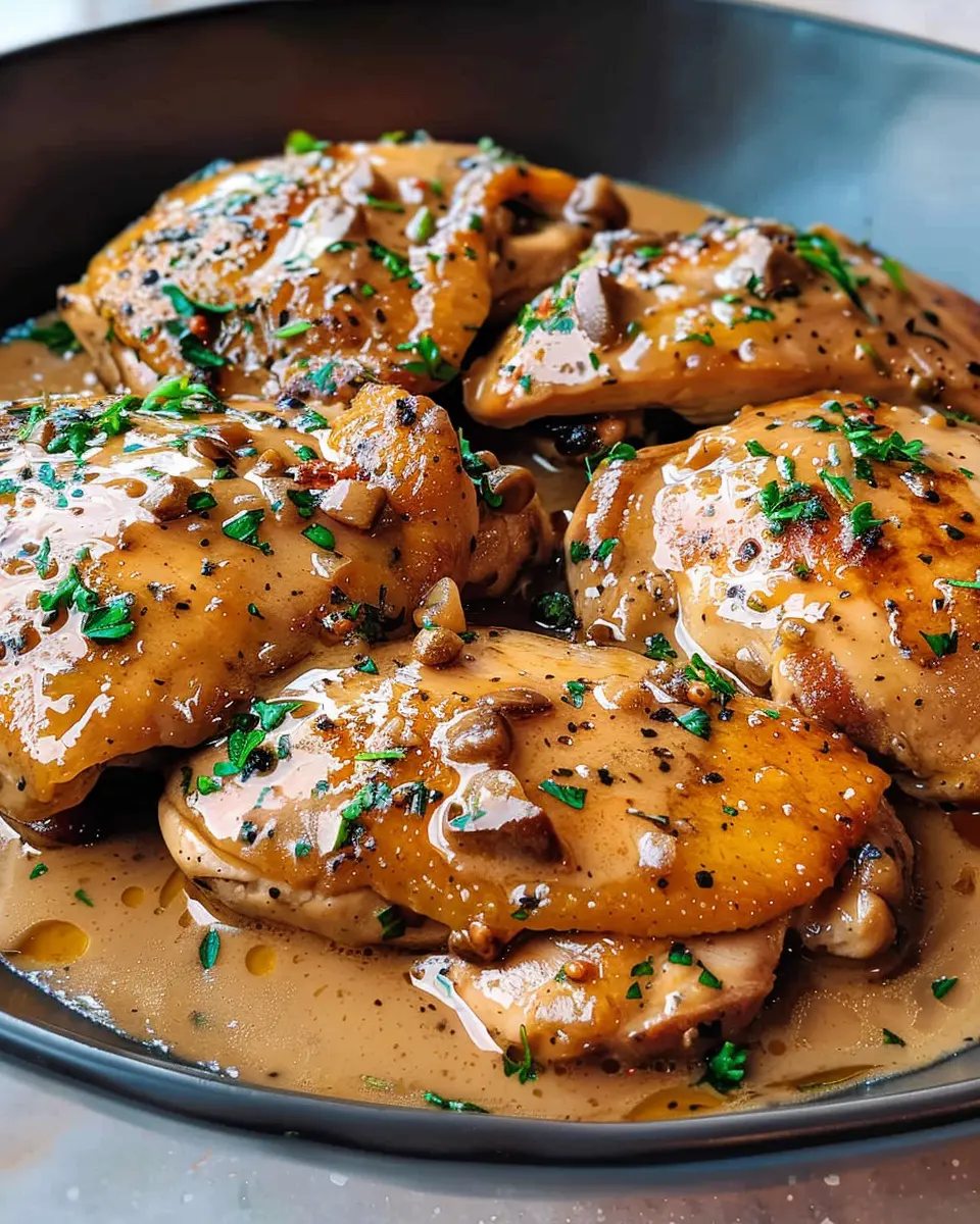 Easy Chicken au Poivre: A Juicy Twist with Turkey Bacon