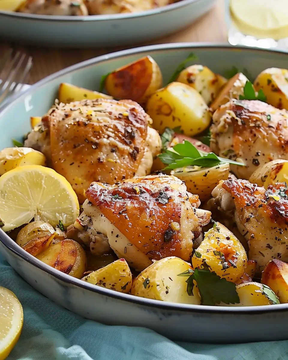 Greek Lemon Chicken and Potatoes: A Zesty Family Favorite