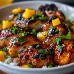 Sweet & Savory Asian Mango Glazed Chicken