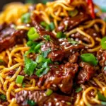 Sticky Beef Noodles