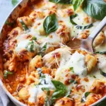 Chicken Parmesan Gnocchi Bake