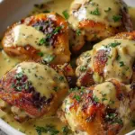Creamy Baked Dijon Chicken Thighs