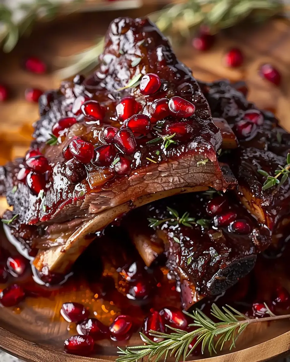 Pomegranate Braised Short Ribs: A Juicy Family Favorite