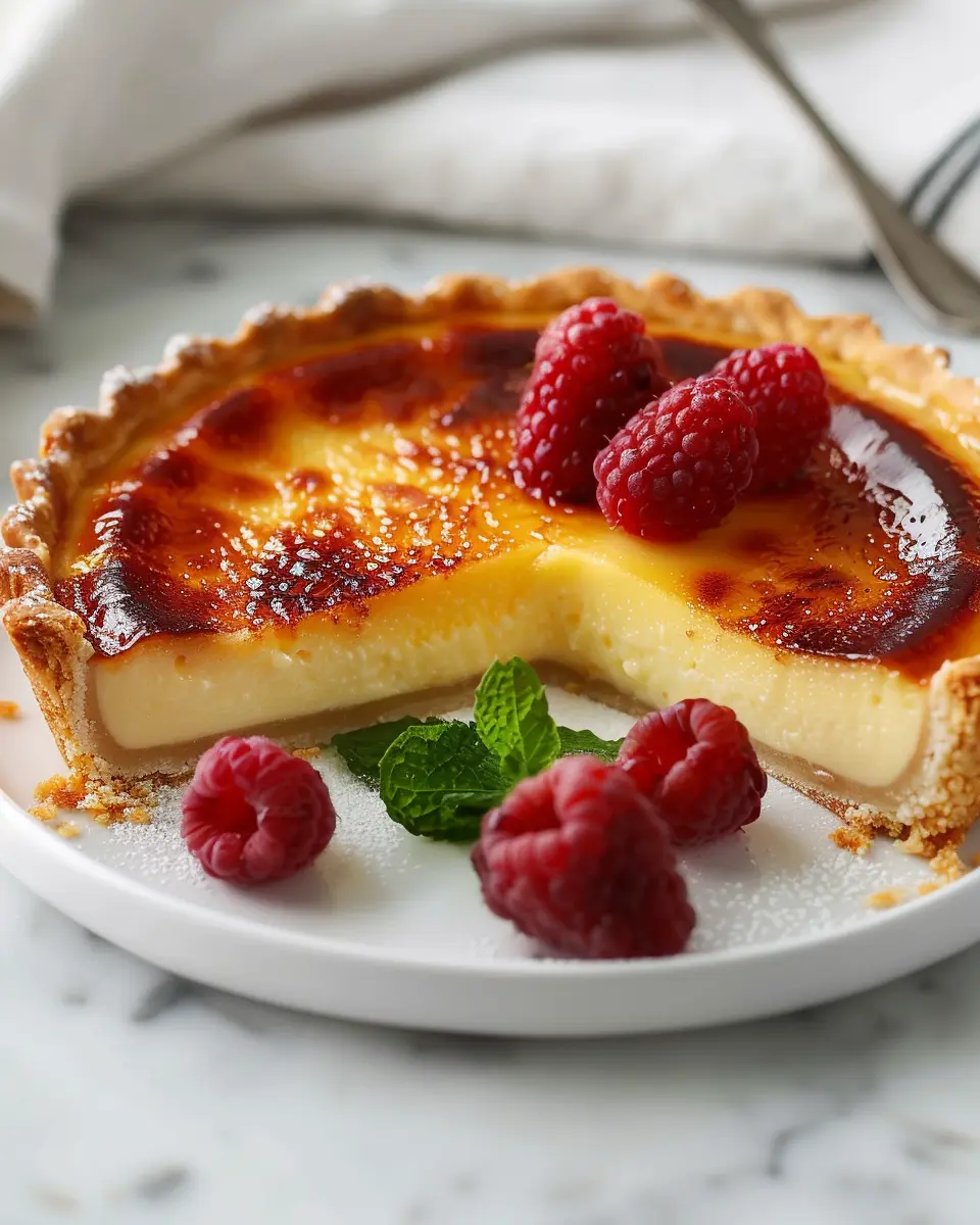 Exquisite Vanilla Crème Brûlée Tart: The Best Homemade Delight