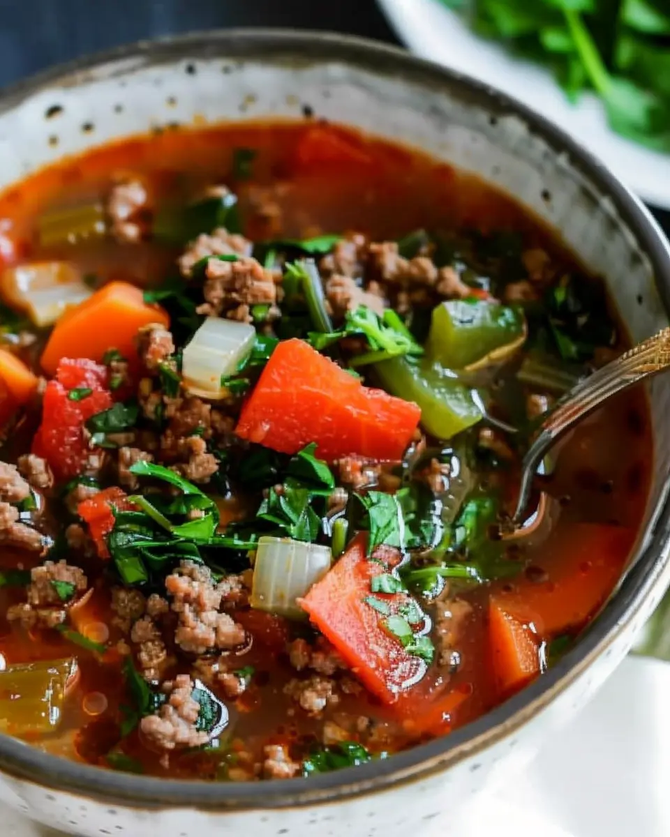 Ground Beef Vegetable Soup: Easy Comfort in Every Bowl