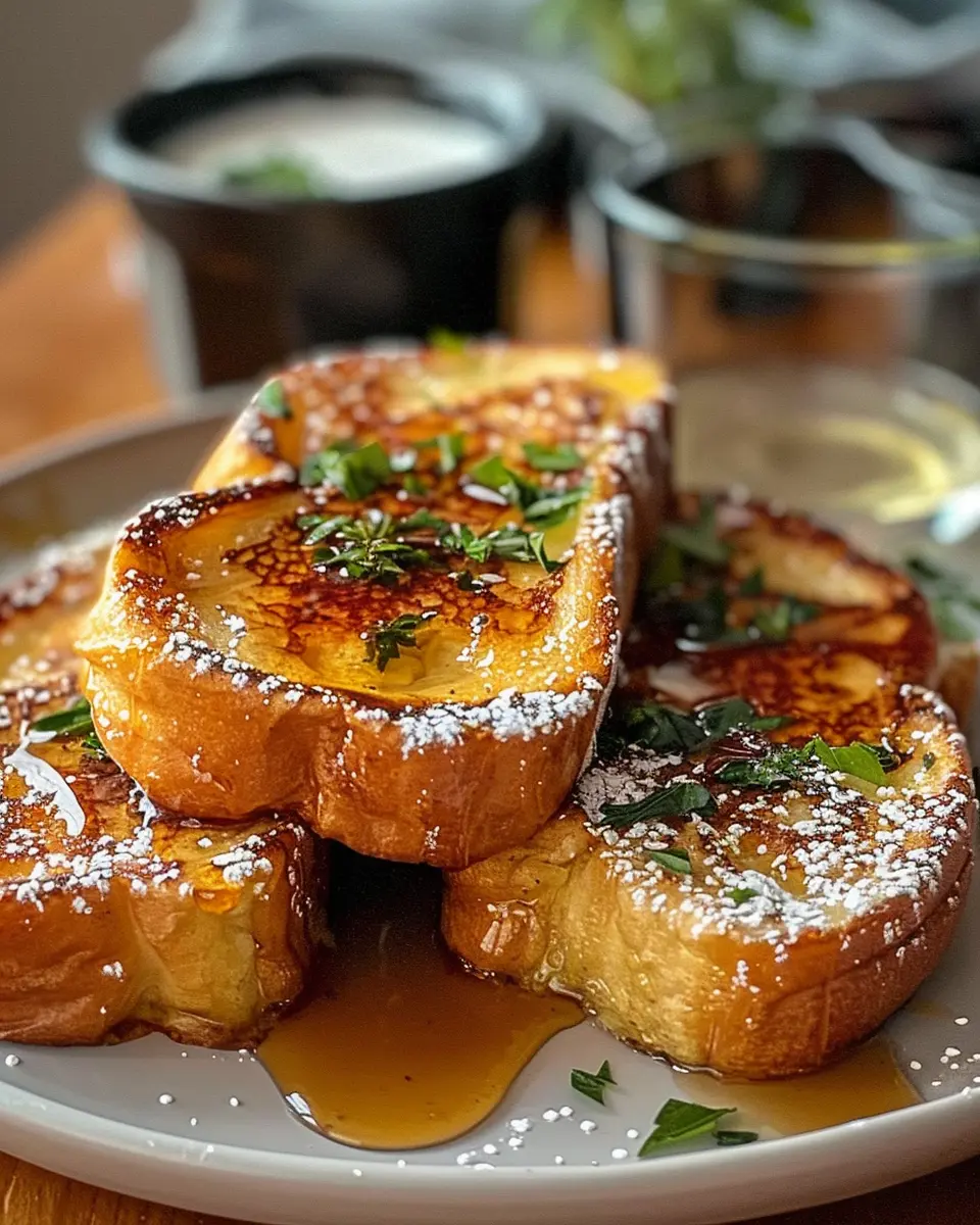 Savory French Toast Recipe with Turkey Bacon and Chicken Ham Delight