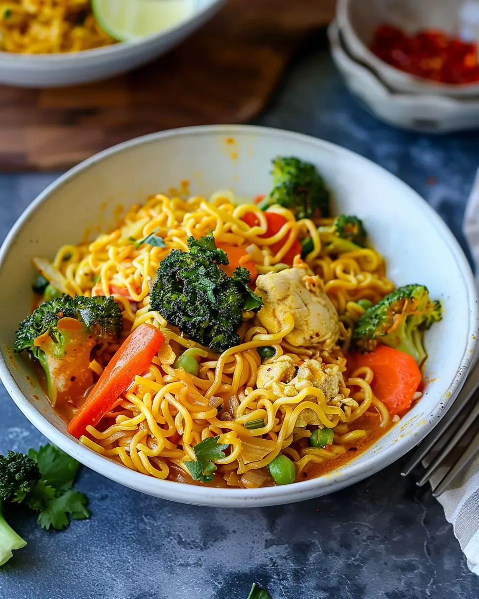 15 Minute Yellow Curry Noodles: Easy Comfort Food at Home