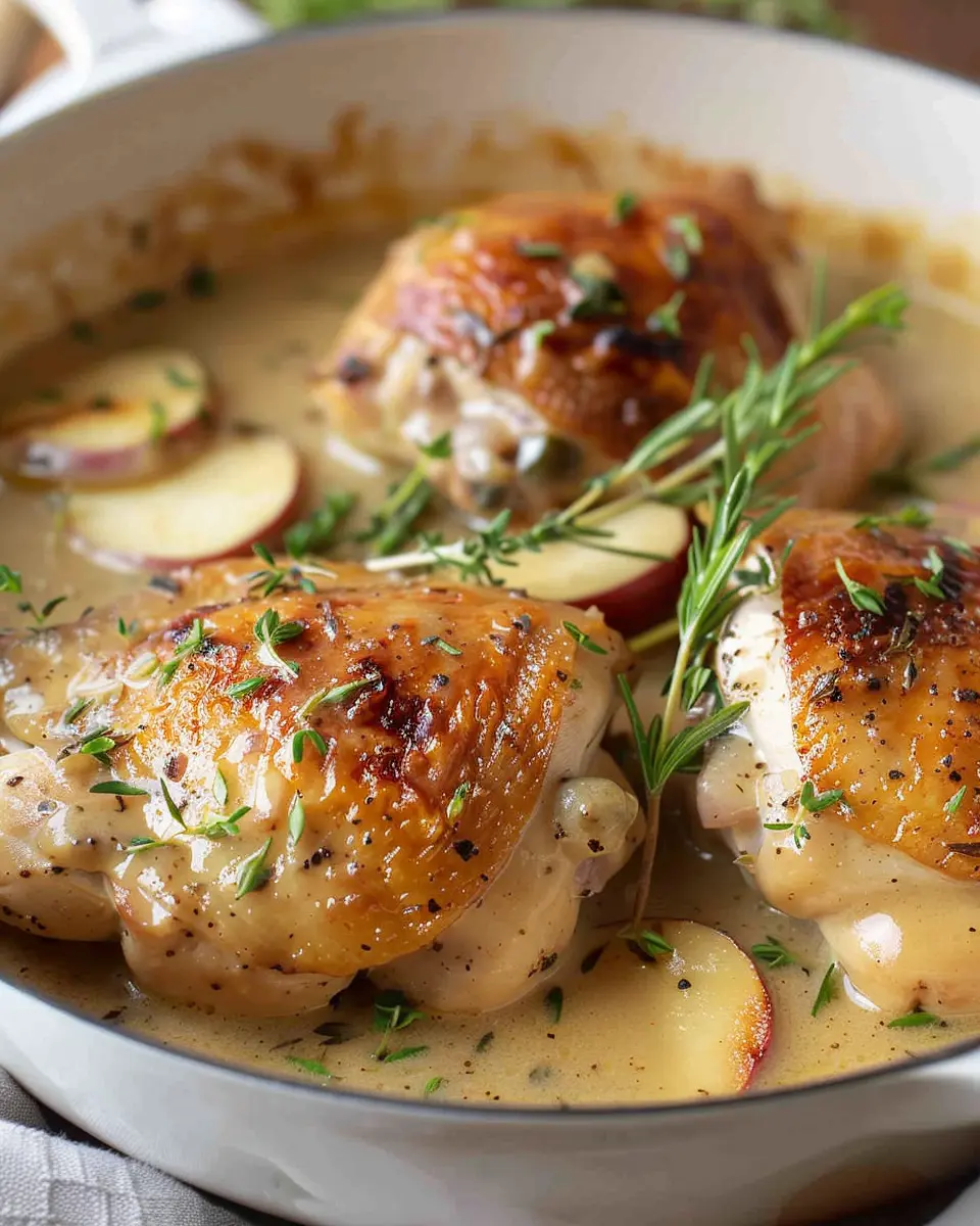 Chicken Normandy: Indulgent Creamy Apple Brandy Chicken Recipe