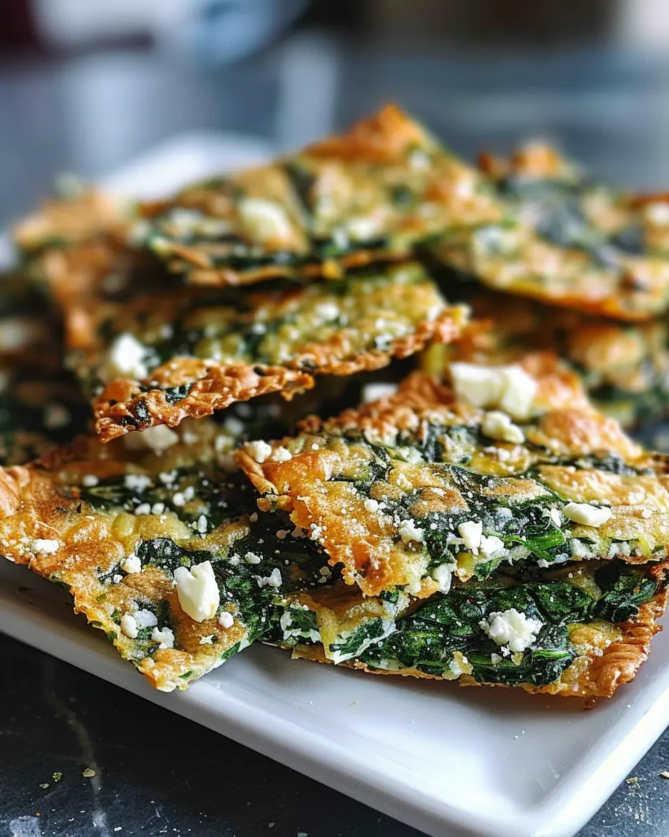 Irresistible Mediterranean Spinach and Feta Cheese Crisps in 30 Minutes: A Quick and Delicious Snack