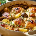 Hearty French Chicken Casserole a la Normande for Cozy Nights