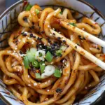 Chili Garlic Udon Noodles