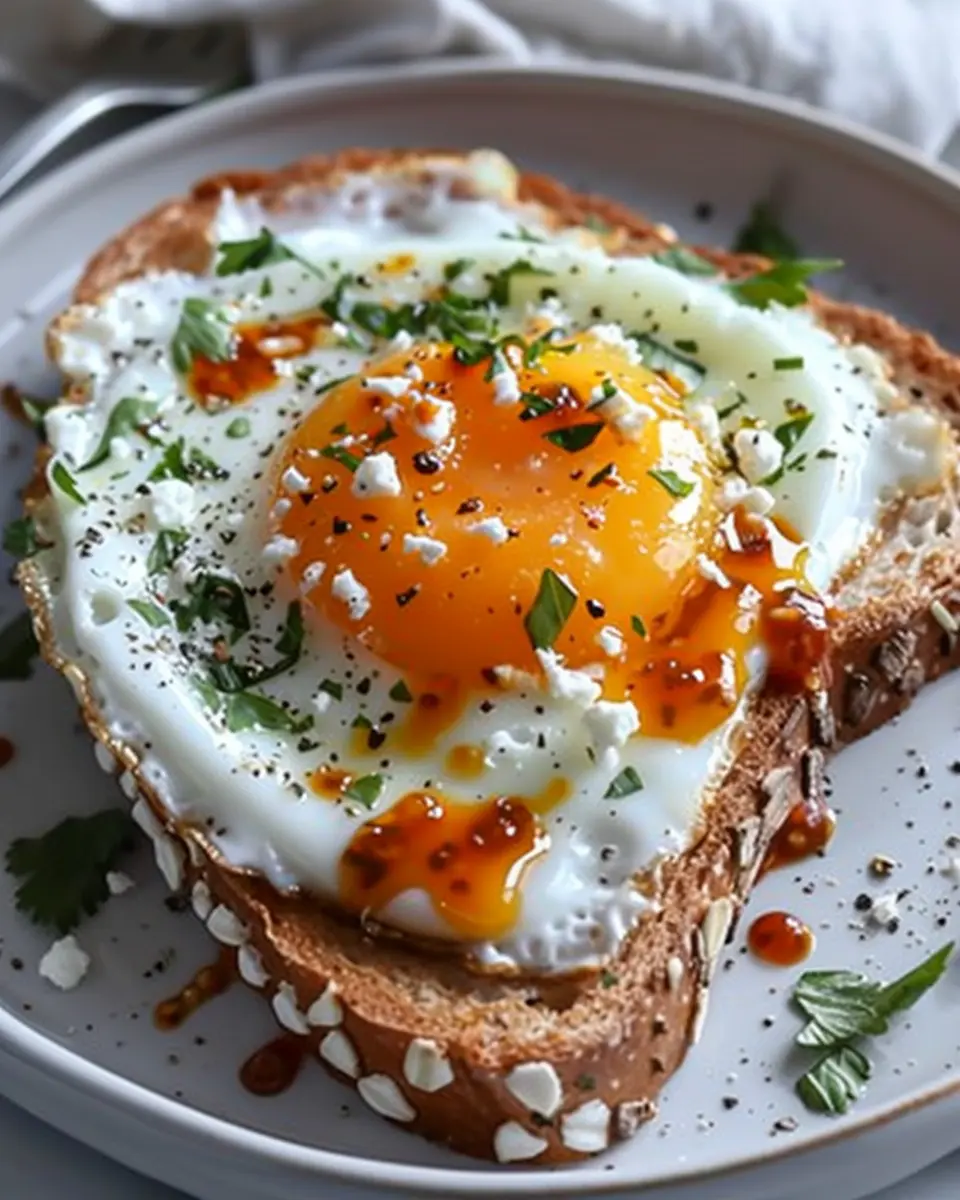 Cottage Cheese Egg &amp; Sriracha Protein Toast: The Best Easy Breakfast