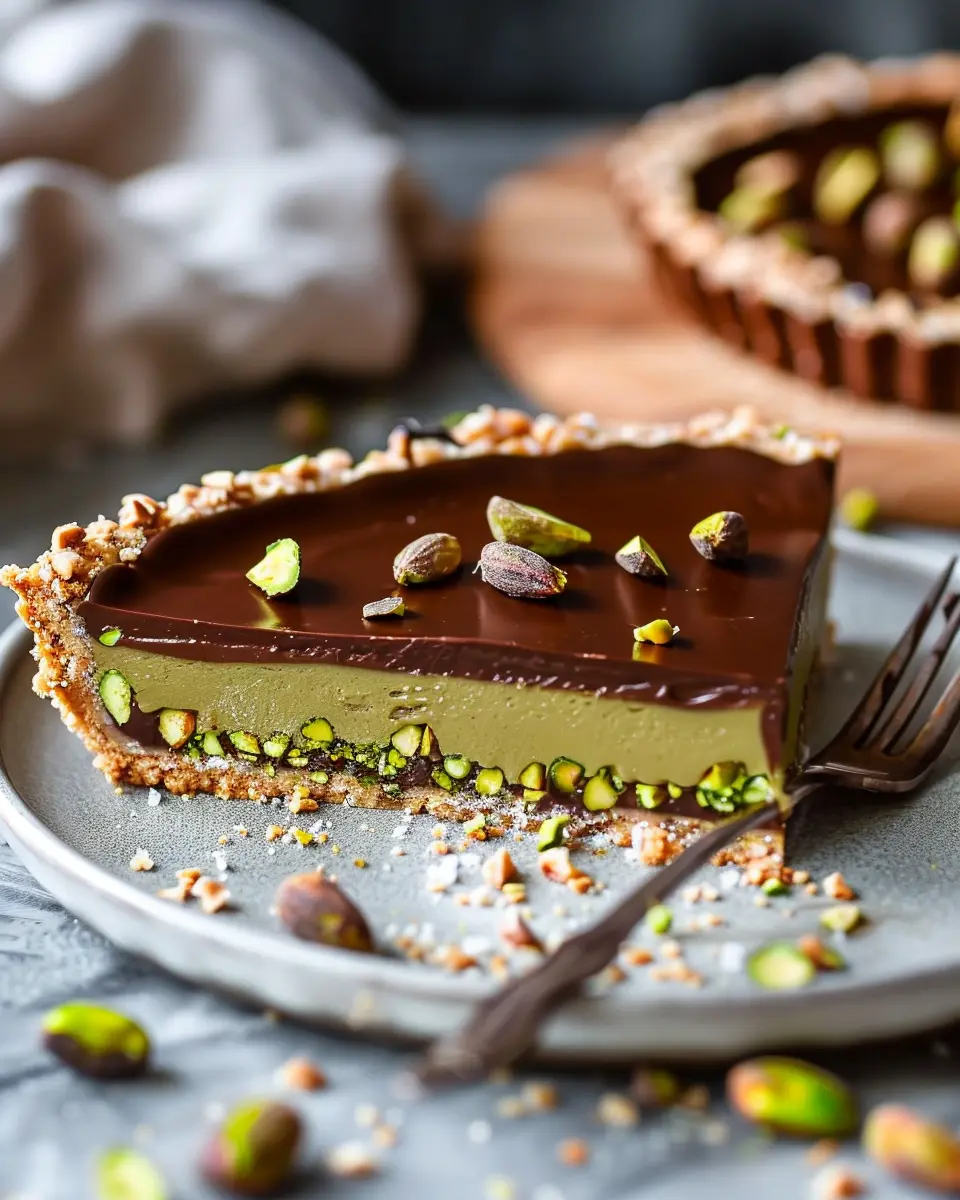 Chocolate Pistachio Tart with Ganache: An Indulgent Homemade Delight