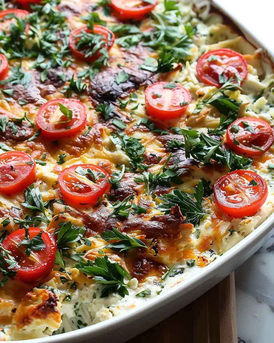 dump-and-bake chicken tzatziki casserole: a quick and easy delight