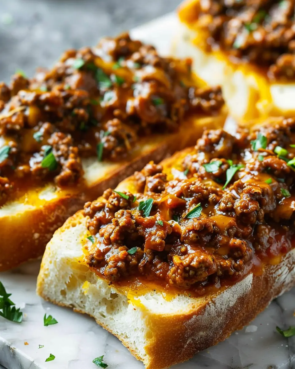 Sloppy Joe Garlic Bread Recipe: An Indulgent Comfort Food Mashup