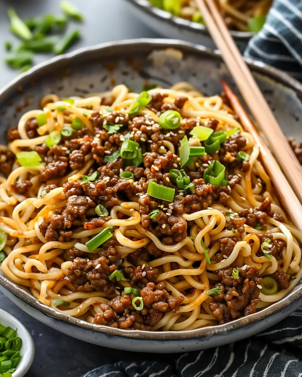 Mongolian Ground Beef Noodles Recipe: Easy and Flavorful Family Delight