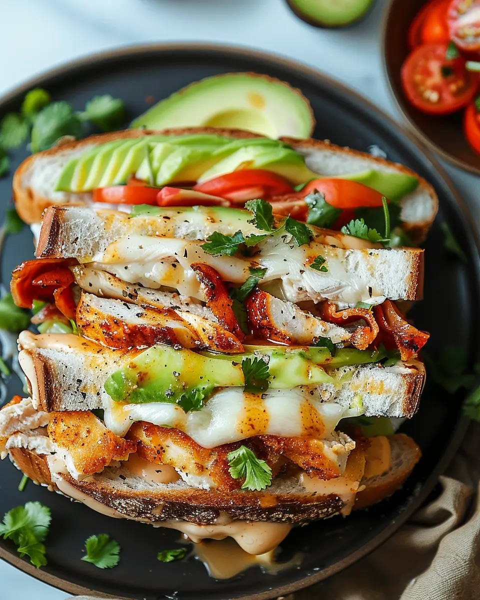 Chicken Avocado Melt Sandwich: The Easy Comfort Food Delight
